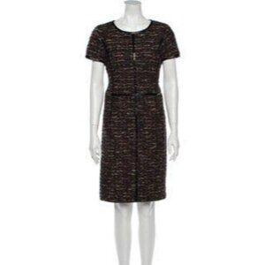 GEORGES RECH Wool Knee-Length Dress